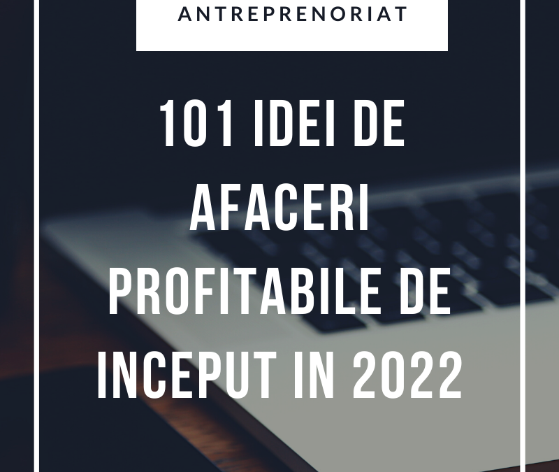 101 Idei De Afaceri Profitabile De Inceput in 2022 (fara sa iti dai demisia!)